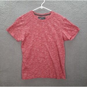 Bruno Shirt Adult Large Red White Geometric Lightweight Stretch Preppy Workwear